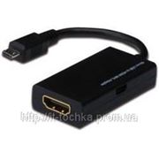 Адаптер Digitus USB microB to HDMI (M/ F) (AK-300305-002-S)