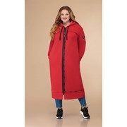 Молодежное пальто больших размеров С 1457 54-62 фото
