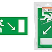 Знак “Направление к эвакуационному выходу направо вниз“ 350х124мм для ССА инд. упаковка TDM фотография