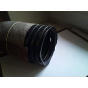 Трубы дренажные диаметром 110 мм перфорированные гофрированные в геотекстильном фильтреТрубы дренажные фото
