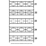 Металлическая ограда №21 фото