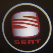 Проекция логотипа Seat фотография