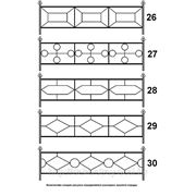 Металлическая ограда №26 фото