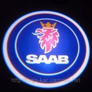 Проекция логотипа Saab фотография