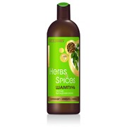 Шампунь против выпадения волос и корней кориандр-имбирь-хмель Herbs and Spices