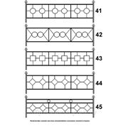 Металлическая ограда №41 фото