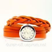 Женские часы-браслет JQ косичка, плетеный браслет фото