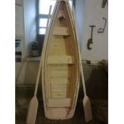 Лодка из дерева ( сосна красная верба )декоративная фото