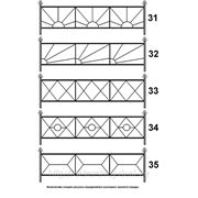 Металлическая ограда №31 фото