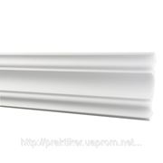 Плинтус потолочный КИНДЕКОР белый 80 х 2000 х 80 мм. фотография