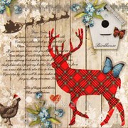 Салфетка для декупажа Красный шотландский олень фотография