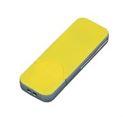 USB-флешка на 4 Гб в стиле I-phone, прямоугольнй формы, желтый фотография