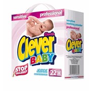 Бесфосфатный стиральный порошок для стирки детского белья Clever baby sensitive 2, 2кг