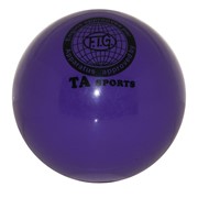 Мяч для художественной гимнастики TA Sport d-19см, силиконовый. Цвет Фиолетовый фото