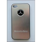 Чехол-накладка Mercedes-Benz для iPhone 4 серебристая фото