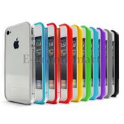 Защитные разноцветные бамперы для iPhone 4, 4S, с боковыми кнопками фотография