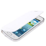 Кожаный чехол-книжка Samsung Galaxy S Duos GT-S7562 White фотография