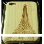Чехол для IPhone 4 бамбуковый ручной работы. фото