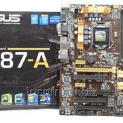 Материнская плата LGA-1150 Asus Z87-A Intel Z87 4 HD Graphics ATX Box полный комплект