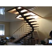 Модульная лестница серии Моно Стандарт на 15 ступеней для самостоятельного монтажа высота помещения 3150-3375 мм фото