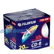 Диски CD-R 700Mb FUJIFILM 52x Slimcase Wrap 20шт (47445)