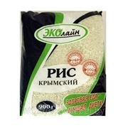 Рис "Крымский" (круглый) «Эколайн», фасовка 0,9кг
