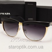 Женские солнцезащитные очки Prada SPR 38 PS цвет черный фотография
