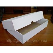 Коробка картонная (крышка-дно) 410*250*90 белая фото