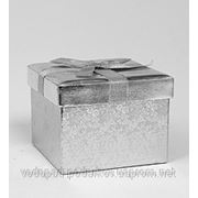 Подарочная коробка "Куб серебряный" 12*16*16