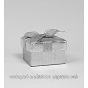 Подарочная коробка “Куб серебряный“ 6*10*10 фотография