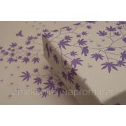 Упаковочная бумага (белый крафт с фиолетовой печатью) фото