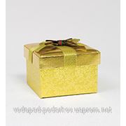 Подарочная коробка “Куб золотой“ 8*12*12 фото