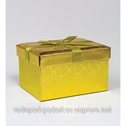 Подарочная коробка “Прямоугольник золотой“ 11*16*20 фотография