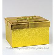 Подарочная коробка “Прямоугольник золотой“ 13*18*22 фото