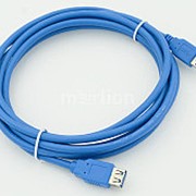 Кабель удлинитель USB 3.0 Aм-Af 3м, синий фотография
