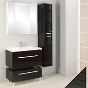 Комплект мебели для ванной Мадрид 80 М черный рифт фотография