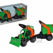 Автотранспортная игрушка Трактор снегоуборочный с полуприцепом ГрипТрак кор.Полесье фото