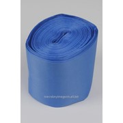 Лента шелковая 100 мм, тёмно-голубой (рул/90 м) фотография