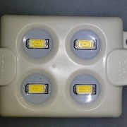 LED Module 4pcs SMD5630, 1.44W,120°,220LM, DC12V,IP65,Blue фотография