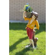 Скульптура Мальчик с корзинкой фото
