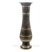 Ваза бронзовая черная 35х11х11 см Flower vase Glass Black Ord 14 фото