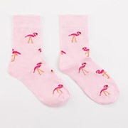 Носки женские 'Фламинго' цвет розовый, размер 23-25 фотография