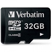 Карта памяти Verbatim 32GB microSDHC class 4 (44008) фотография