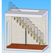Универсальная межэтажная модульная лестница фотография
