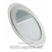Светодиодный светильник, круг + стекло, 6W, Premium 100173