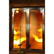 Противопожарные стальные двери и перегородки со стеклопакетом фото