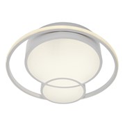 Люстра с ПДУ 'Саменто' LED 3 режима 3000-6000K 88Вт белый 49х49х8,5 см. фото