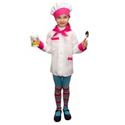 Карнавальный костюм для детей Элит Классик Повар для девочки детский, 28 (116 см) фото