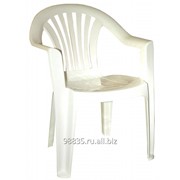 Кресло пластмассовое белое “Романтик“ фото