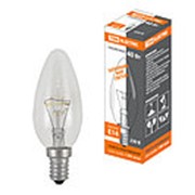 Лампа накаливания “Свеча прозрачная“ 40 Вт-230 В-Е14 TDM фото